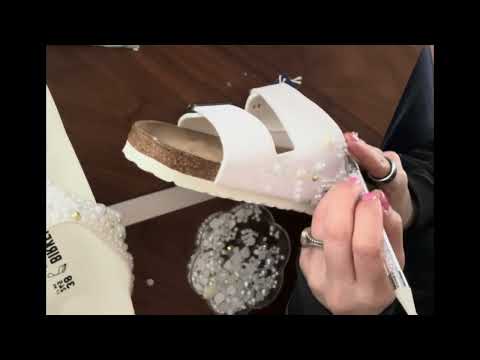 DIY Bridal Birkenstocks | Luxury Bedazzled Wedding Sandals