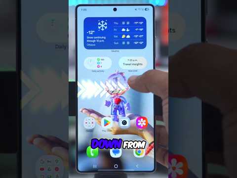 Swipe Down Anywhere On Screen For Notifications! S25 Ultra & S25 Plus