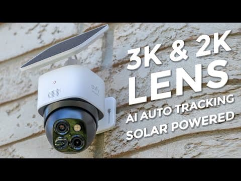 eufy SoloCam S340 Outdoor Security Camera - Dual Lens | AI Tracking | All Year Power