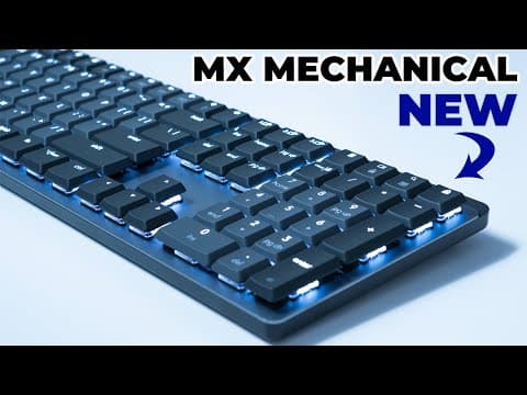 NEW Logitech MX Mechanical Keyboard Review - Tactile Quiet Full Size KB