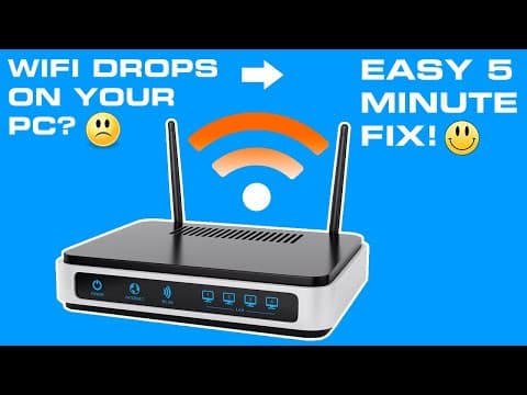 How To Fix WIFI Problems On Your Windows PC Quickly! 5 Minute Fix 😃