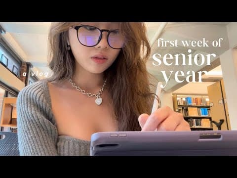 My Last First Week of College 📓 | Starting my Thesis, Campus Jobs, Sleepy Days 🗓🖇