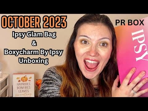 IPSY GLAM BAG AND BOXYCHARM BY IPSY OCTOBER 2023 UNBOXING