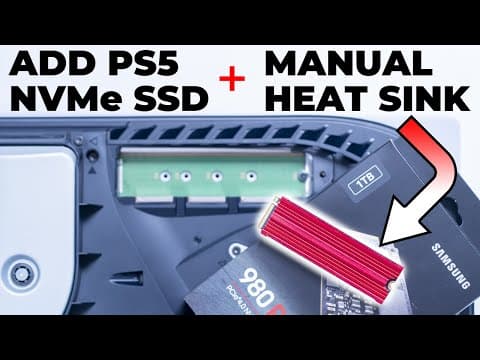 How To Add Storage To Your PS5 EASILY - Samsung 980 Pro + Heat Sink