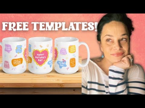How to Make Affirmation Mugs to Sell Online | Free Mug Template in Canva!