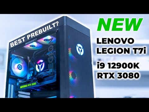 NEW $2400 Lenovo Legion T7i PC FULL Review - i9 12900K RTX 3080!