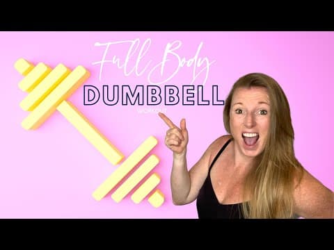 40 Min FULL BODY DUMBBELL Workout At Home Follow Along Session