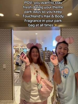 Me 🤝🏻 staying fresh at the theme parks with @touchland hair and body fragrance✨ #touchland #themeparks #gifted #touchl