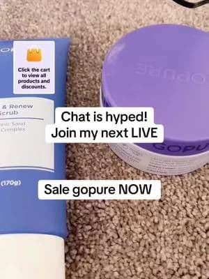 Sharing this moment when chat got hyped. Join us in the next LIVE!#tiktoklive #livehighlights ##gopure@@Gopure ##TikTok##TikTokShop##TikTokCreator##Sale##New##BodyScrub##BumInThighCream##Firm##Lift##Titan##Smooth##Glow##Hydrate