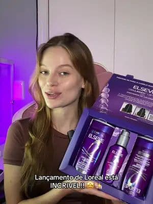 O que eu amei essa linha de loreal paris, nao esta escrito!! #tiktokshop #loreal