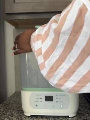 It's an 8-in-1 bottle sterilizer and dryer, so it can sterilize, dry, thaw, and even help with baby food preparation.#momcozy #tiktokshop #newmom #newbornessentials #bottlesterilizer