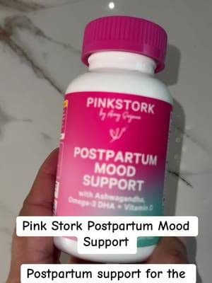 Pink Stork Postpartum Mood Support is formulated with nutrients and herbal ingredients designed to support emotional wellness, a balanced mood, and everyday postpartum nutritional needs. #TikTokShop #PinkStork #PostpartumSupport #PostpartumWellness #NewMomSupport
