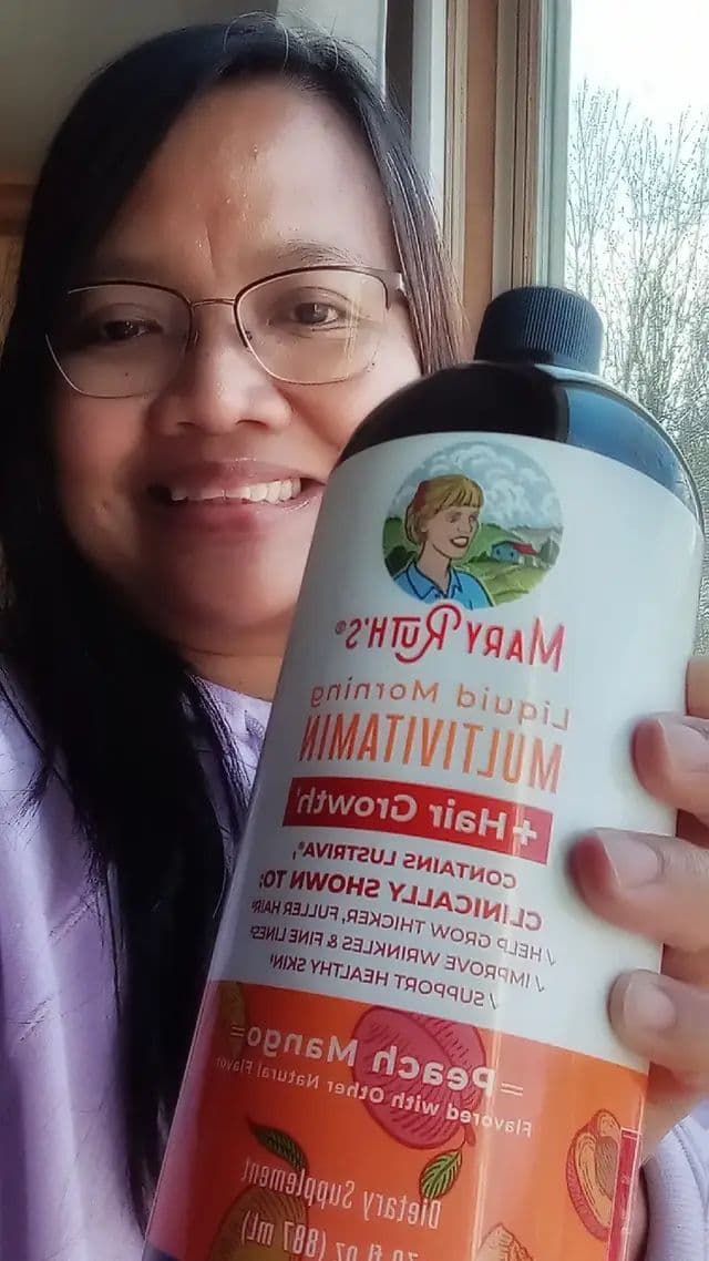 Best hair growth multivitamin @MaryRuth's #maryruthspartner #peachmango #hairgrowth #tiktokshop #tiktokmakemebuy