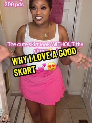 Cute enough to style like a skirt, comfortable enough to move in because it’s a skort.😍💕 #tennisskort #skort #Baleaf #athleisurewear #tiktokshopfashion @Baleaf Us