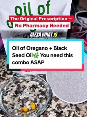 The combo everyone’s calling “The Original Prescription” 🌿 Oil of oregano and black seed oil — the natural wellness duo that supports balance, clarity, and vitality. Alexa says what it’s good for 👀👏🏾 Can’t say I never put you on. They call it “The Original Prescription” 🌿 Oil of oregano and black seed oil are a natural wellness duo that help you feel balanced, refreshed, and ready to take on the day — no pharmacy needed 👏🏾 Can’t say I never put you on. ... #MicrolngredientsSpotlightDay #fyp #abbydames #ViralOnTikTokShop #TikTokShopRestock Disclaimer: This content is for informational and educational purposes only and reflects personal experience. It is not medical advice and is not intended to diagnose, treat, cure, or prevent any disease. Always consult your primary care physician or a qualified healthcare professional before starting any supplement, wellness routine, or dietary change, especially if you are pregnant, nursing, have a medical condition, or are taking prescription medications. Results may vary. Promotions, pricing, availability, or offers mentioned may have changed or ended by the time you see this content.