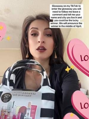 Giveaway on my TikTok to enter the giveaway all you need to do is follow me leave me a comment. Tell me your name in city you live in and you have a chance to win the giveaway in the middle of April is when we will announce the winner. #Giveaway #SephoraFavorites #Sephora #Enter #TikTok #TikTokShop #TikTokCreator #TikTokShopSpringGlowUp #Beauty #Trend #Follow #Viral #GiveawayTikTok #Beauty #Makeup #Hair #Skin #Nails #StayAtHomeMom #Housewife #DogMom #MakeupAddiction #MakeupDolls #MakeupQueens #SephoraBeauty #SephoraSurprise @sephora