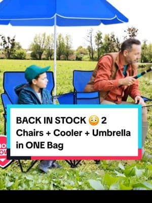 Why did nobody tell me about THIS sooner 😳 … last time it went on sale it SOLD OUT, and now it’s finally back 👏 👉 2 chairs, a cooler in the middle, cup holders + umbrella — all folding into ONE bag. Perfect for camping, fishing, beach days, or backyard hangs. ⚡️ If you see it in stock, do NOT wait. Tap the cart before it disappears again. ... #fyp #abbydames #costway #TikTokMadeMeBuyIt #TikTokFinds #TikTokShopDeals #OutdoorEssentials #CampingHacks #PicnicMustHave #BeachDayReady #TikTokShopRestock #tiktokshopcreatorpicks #BahamianCreator #BahamianInfluencer #CaribbeanCreator #CaribbeanInfluencer #Austininfluencer #Austincreator #Texasinfluencer #Texascreator #UGC #TikTokpartner #blacktiktok #TikTokShopFallDealsForYou #AutumnLiving #TikTokShopBlackFriday #TikTokShopCyberMonday #SuperBrandClub #ViralOnTikTokShop #FentySuperBrandDay #susteassuperbrandday