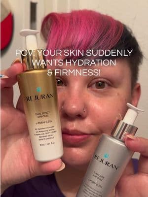 If your skin has been feeling dull, dry, textured, or just different lately? Same! The @REJURAN US Dual Ampole has been one of those Korean skincare products that makes my skin look smoother, hydrated, and glowy without feeling heavy or greasy. The lightweight formula absorbs fast while helping support firmness, elasticity, and moisture retention — which is HUGE for maturing skin. This ampoule uses dual PDRN technology along with hydrating ingredients to help support the skin barrier while giving that healthy glass skin look. I also love that it layers beautifully under makeup without pilling or feeling sticky. Perfect for anyone dealing with changing skin texture, fine lines, dehydration, or makeup suddenly not sitting the same anymore. #kbeauty #tiktokshopmothersday #tiktokshopsparkcreator #tiktokshopcreatorpicks #pdrnserum
