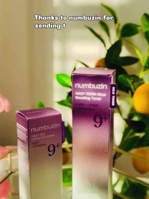 Big thank you to @numbuzin @numbuzin_global_MKT for the lovely skincare gifts! Trying the No. 9 formula here and lovin