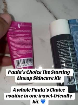 The Starting Lineup includes skincare essentials featuring the iconic 2% BHA Liquid Exfoliant, giving you an easy way to cleanse, exfoliate, hydrate, and take your routine on the go. #TikTokShop #PaulasChoice #SkincareKit #BHA #SkincareRoutine