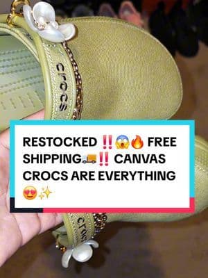 They keep selling out for a reason ๐ The crafted canvas Crocs are lightweight, stylish, and comfortable enough to wear all day. I added the gems and anklets to the orange cart so you can grab the full look โจ Free shipping right now ๐๐๐พ Donโt wait โ once theyโre gone, theyโre gone ๐๐ฅ ... #fyp #foryou #viral #trending #musthave #shoppingfinds #viralproducts #backtoschool #fallfashion #styleinspo #abbydames #FunInTheSun #TikTokShopSummerTurnUp #Dealsforyoudays #superbrandday #tiktokshoplaborday #tiktokshoplabordaysale #tiktokshopblackfriday #tiktokshopbacktoschool #TikTokShopRestock #tiktokshopcreatorpicks #BahamianCreator #BahamianInfluencer #CaribbeanCreator #CaribbeanInfluencer #Austininfluencer #Austincreator #Texasinfluencer #Texascreator #UGC #TikTokpartner #blacktiktok