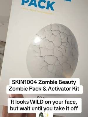 SKIN1004 Zombie Beauty Zombie Pack pairs the powder mask with an activator to create a unique tightening mask experience that helps leave skin looking smoother, refreshed, and revitalized. #SKIN1004 #ZombiePack #KBeauty #FaceMask #TikTokShop