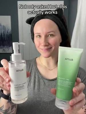 This gentle double cleansing duo = 🔥🤌 #skincare #skincareroutine #anuaskincare #anua #tiktokshopbeauty