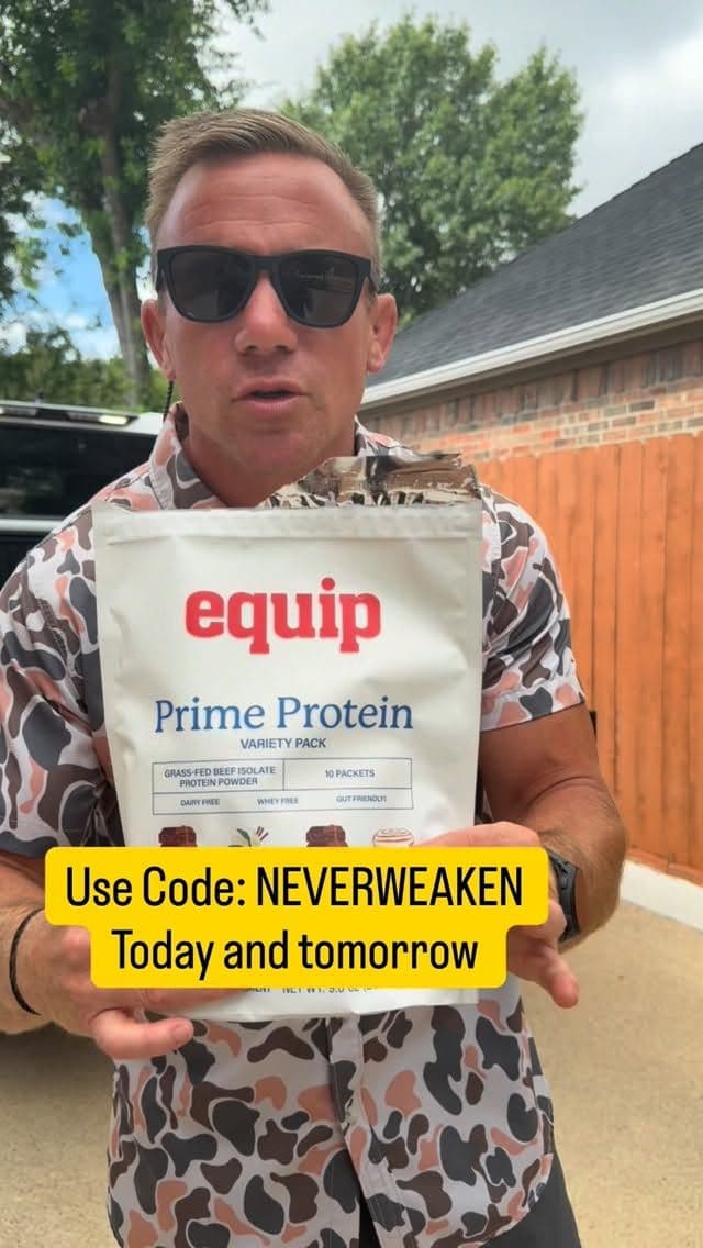 Don’t be a dork , use code NEVERWEAKEN and save 25%
Taste amazing , grass fed, no chemicals & Poison
Protein , collag