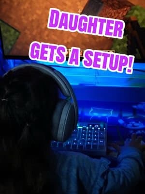 My daughter got her own setup! Massive shoutout to @logitechg for sending us their newest G3 line of gaming gear. I thought this was the perfect time to get Evelyn her own mouse, keyboard, and headphones and she was SO excited about them. She's officially got her own adorable setup just gotta keep working on the rest now! Links in my Bio for this gear! #g325 #g305x #g316x #giftedbylogitechg @Logitech G