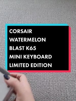 #ad Corsair K65 Mini Watermelon Blast #corsairpartner #keyboard #watermelon #mini #white