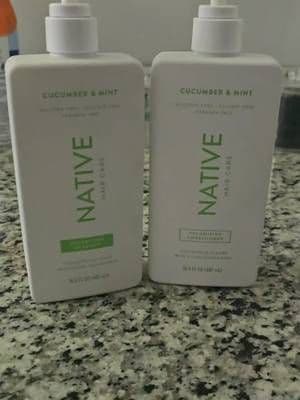 Smells fresh and cleans well. Conditioner makes hair soft. I prefer other Native scents but the actual product works well. @Native @influenster #complimentary #GiftedByNative #NativeCucumberMintHairCare