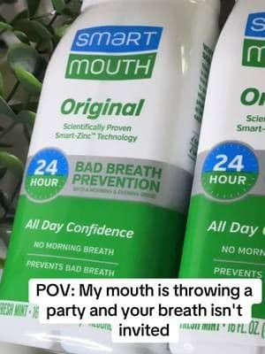 🛒 SmartMouth Original Zinc Activated Mouthwash 2 Bundle is linked in my TikTok Shop #TikTokShopFinds #TikTokMadeMeBuyIt #OralCareEssentials #HygieneRoutine #BathroomMustHaves