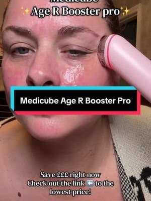 The Medicube Age-R Booster Pro is a 6-in-1 device featuring four primary, clinic-grade modes—Booster, MC, Derma Shot, and Air Shot—designed for deep skincare absorption,, collagen stimulation, muscle toning, and pore care. It utilizes electro-poration, microcurrents, and EMS to improve skin elasticity and radiance. @medicube UK #tiktokmademebuyit #dealdrops #beautycrushweek #beautycrush #medicubeboosterpro