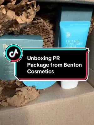 I’m so excited to get these sunscreen serum and cream cushion from @bentoncosmetic I really can’t wait to try them out 💃💃💃 #prpackage #unboxing #benton #bentoncosmetic #koreanskincare #skincare #kbeauty