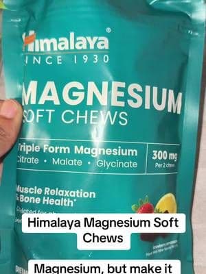 Himalaya Magnesium Soft Chews give you 300 mg of magnesium from a triple-form blend in an easy chewable format. Because not everything in the supplement cabinet needs to be another pill. 🙌🏽 #Himalaya #Magnesium #MagnesiumChews #WellnessRoutine #TikTokShop