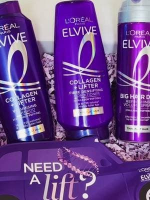 Serving volume, bounce, and that full hair energy 💜✨ Powered by L’Oréal Paris Elvive Collagen + Lifter range for instantly thicker-looking, lifted hair from root to tip. @L'Oréal Paris UK Because flat hair? We don’t know her 💅 #Elvive #BigHairEnergy #VolumeHair #HairCareRoutine #Ad