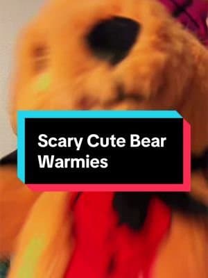 My kind of scary: ridiculously CUTE. πππ» The Scary Cute Bear @Warmies combines spooky-season style with that cozy War