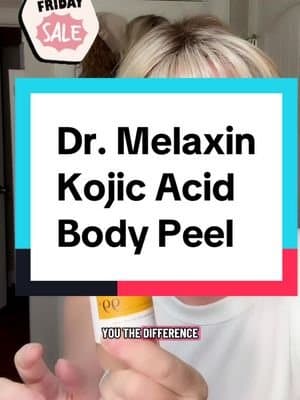 🌟 This body peel is AMAZING! Targets dark spots, hyperpigmentation, uneven tone on body & feet! Kojic acid + turmeric brighten & even out melanin skin. My knees, elbows, feet look SO much better! 💎✨@dr.melaxin_us @Dr.Melaxin Global #skincare #koreanbeauty #stockingstuffer #giftidea #tiktokshopblackfriday