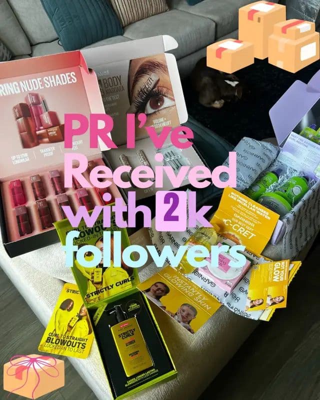 @Maybelline New York @GARNIER @Neutrogena @Marc Anthony Hair @Smokpub @DRMTLGY #pr #prpackages #prunboxing #ugc #microi