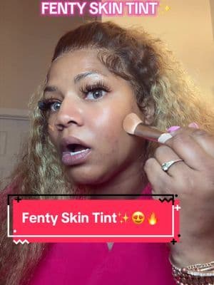 This skin tint melted into my skin leaving a flawless finish!! I’m in love with @Fenty Beauty Skin tint!! Let me grab more‼️ #skintint #fentybeauty #fentybeautyskintint #makeuptutorial #tiktokshopspringglowup