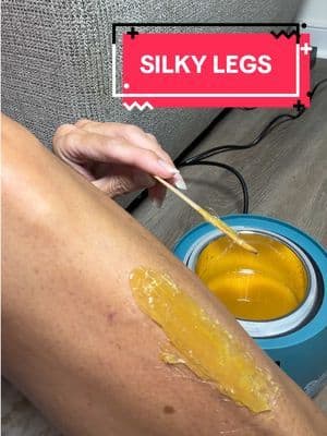 Still shaving every day or every other day? Watch this!! #ad #tresswellness #waxingfromhome #legwaxing #smoothlegs