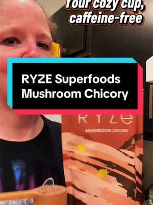 Keep the cozy mug moment with @ryzesuperfoods RYZE Mushroom Chicory, a caffeine-free blend featuring chicory root and six organic mushrooms. If you’re interested, I’ve linked it below. 🛍️ Please like, save, share & follow me for more wellness tips! 💖 I’m not a medical professional. Individual results may vary. As with any supplement, consult your physician before use if you are pregnant, nursing, have a medical condition, or are taking any medication. These statements have not been evaluated by the Food and Drug Administration. This product is not intended to diagnose, treat, cure or prevent any disease. #RYZE #tiktokshopcreatorpicks #ShopWithConfidence #TikTokShopBlackFriday #TikTokShopCyberMonday