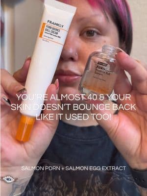 POV: you're almost 40 and your skin needs hydration, bounce, and glow ✨ Loving this @FRANKLY GLOBAL Salmon PDRN skincare duo for plumper-looking skin, barrier support, and that healthy glass skin finish. #PDRN #dealsforyoudays #dfyd #summerwins #tiktokshopcreatorpicks