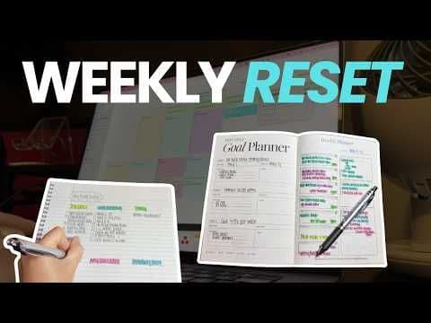 The Weekly Reset That Actually Clears Your Head (Paper Planner Edition)