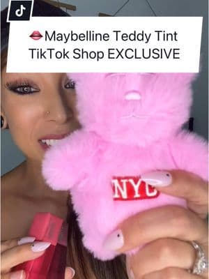 I am so excited to share these with you guys! I have been wearing them everyday! 💋 #maybellinepartner . #creatorsearchinsights #maybeshesbornwithit #maybellineteddytint #liptintviral #ttstastemakers #tastemakerslaunch #cozycountdown #tiktokshop