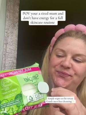 When you @Simple UK are to tired for a full skincare routine- Simple wipes for the win 💛✨ #SimpleSquadUK #AD #Simplewip