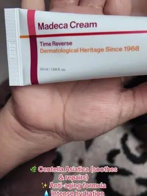 Why my skin loves this: because its not just a cream, it’s a time machine ⏳ Madeca Cream (Time Reverse)- Dermatological