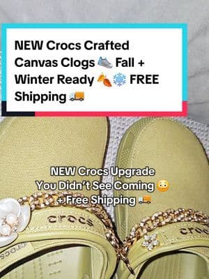 NEW Crocs Crafted Canvas Clogs 👟 Built for Fall + Winter 🍂❄️ All-day comfort, sleek style, and yes — FREE Shipping 🚚. Don’t miss this upgrade. … #fyp #abbydames #Crocs #CrocsStyle #CrocsOutfit #CrocsLove #CrocsTok #CrocsTrend #ComfyStyle #FallFashion #TikTokShopRestock #tiktokshopcreatorpicks #BahamianCreator #BahamianInfluencer #CaribbeanCreator #CaribbeanInfluencer #Austininfluencer #Austincreator #Texasinfluencer #Texascreator #UGC #TikTokpartner #blacktiktok #TikTokShopFallDealsForYou #AutumnLiving #TikTokShopBlackFriday #TikTokShopCyberMonday #SuperBrandClub #ViralOnTikTokShop #FentySuperBrandDay #susteassuperbrandday