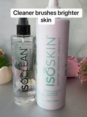 The ISOCLEAN Brush Cleaner + Hypo Cleanser keeps my tools spotless, gentle on skin, and ready for that perfect application every time 🤍💧 Because good makeup starts with clean brushes 😍🔥 ##ISOCLEAN##MakeupTools##BrushCleaner##tiktokmademebuyit##springsale