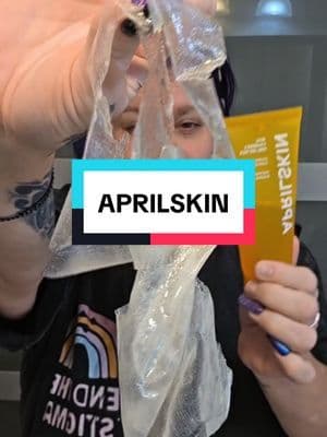 APRILSKIN PEEL MASK #aprilskin #peelmask #over40skincare #tiktokshopcreatorpicks